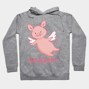 Lovely cartoon hand drawn piggy Hoodie